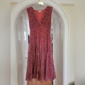 Max Studio Floral Tiered Dress